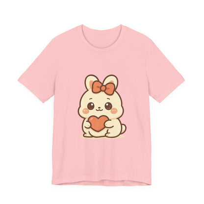 Schattig Kawaii Konijntje met Hart T-Shirt