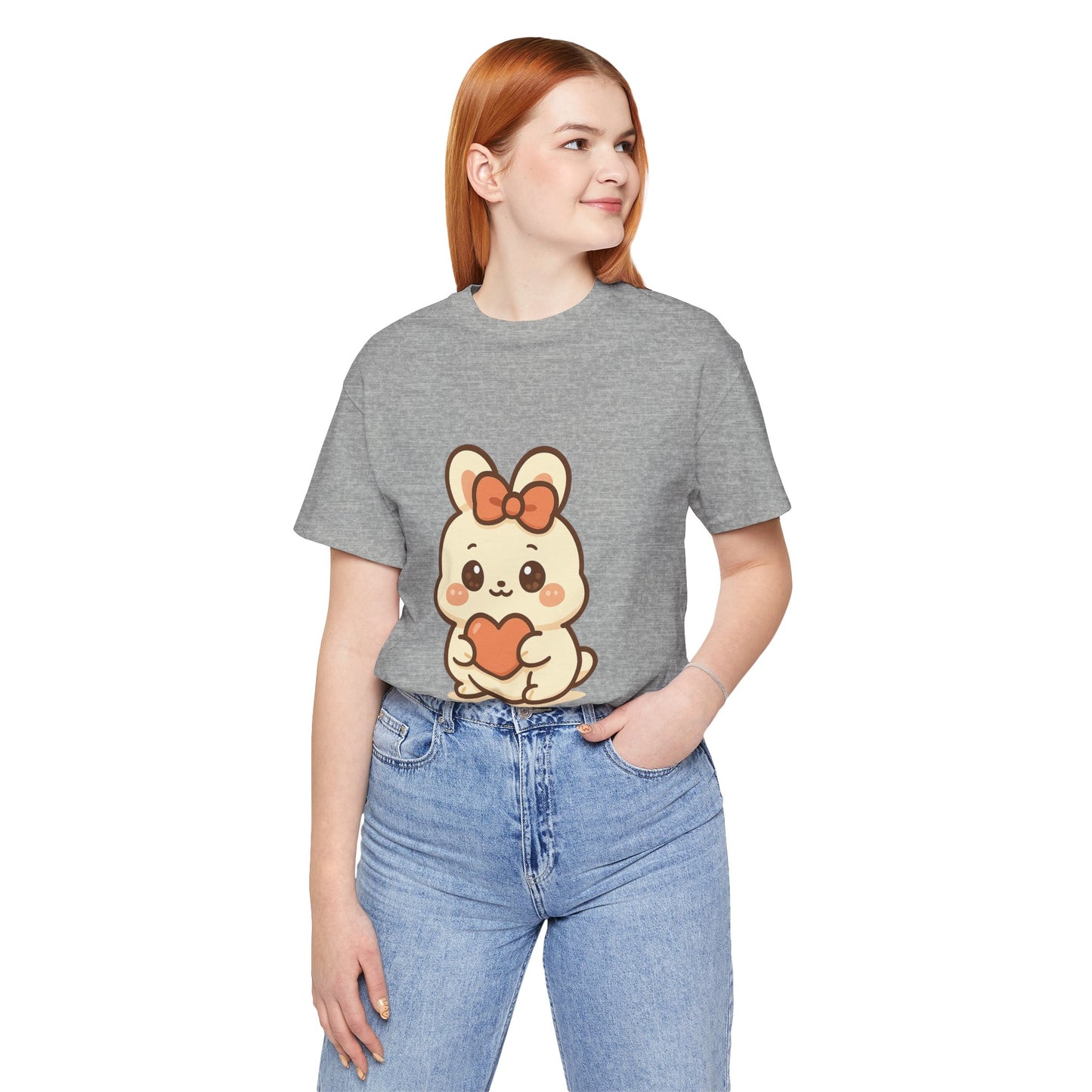 Schattig Kawaii Konijntje met Hart T-Shirt