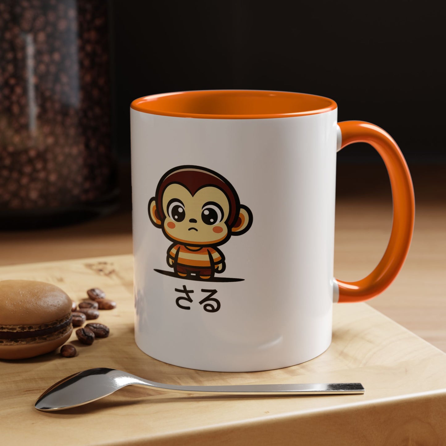 Cute Saru Accent Koffie Mok