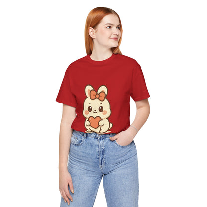 Schattig Kawaii Konijntje met Hart T-Shirt