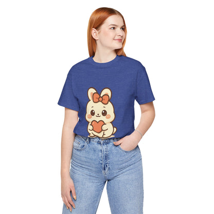 Schattig Kawaii Konijntje met Hart T-Shirt