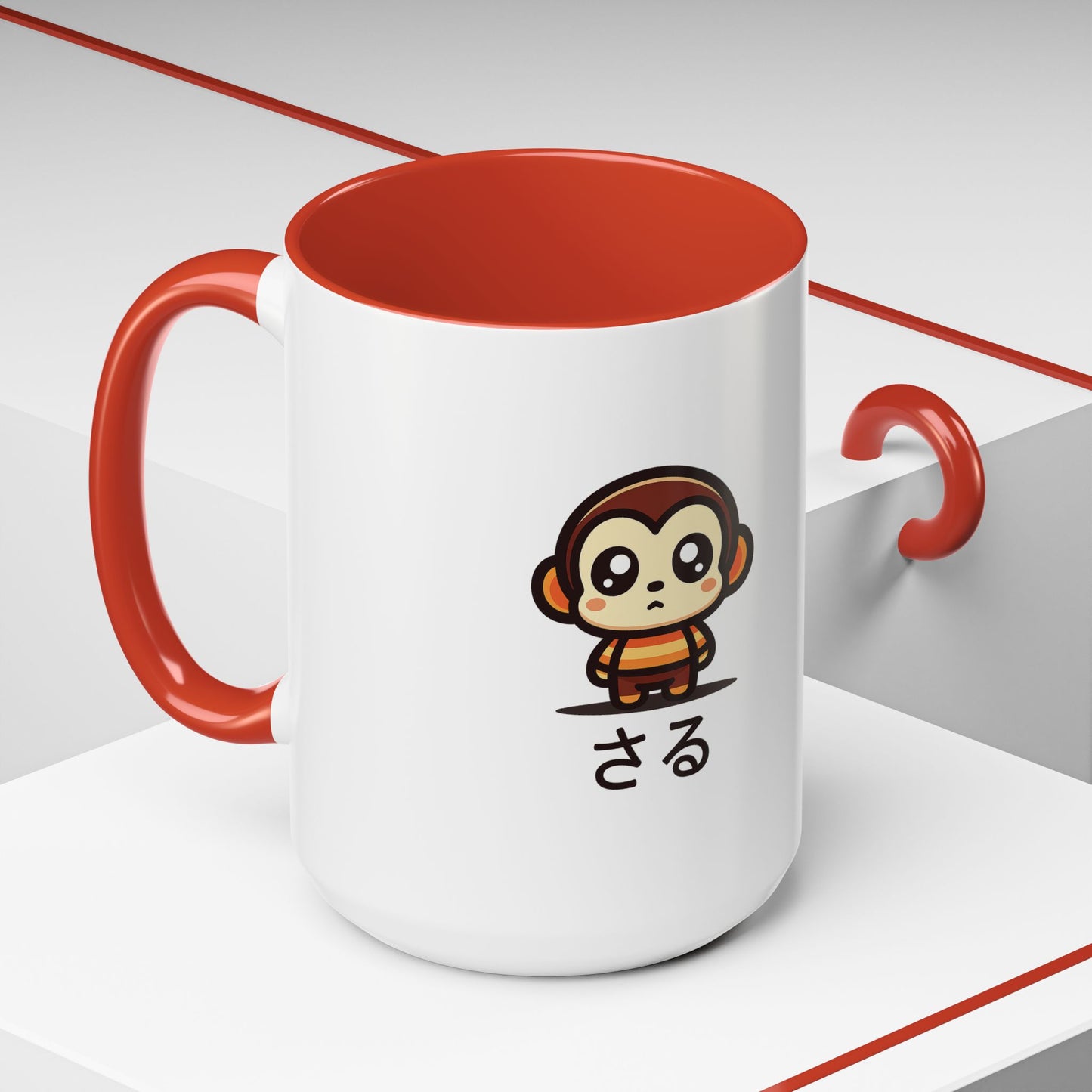 Cute Saru Accent Koffie Mok