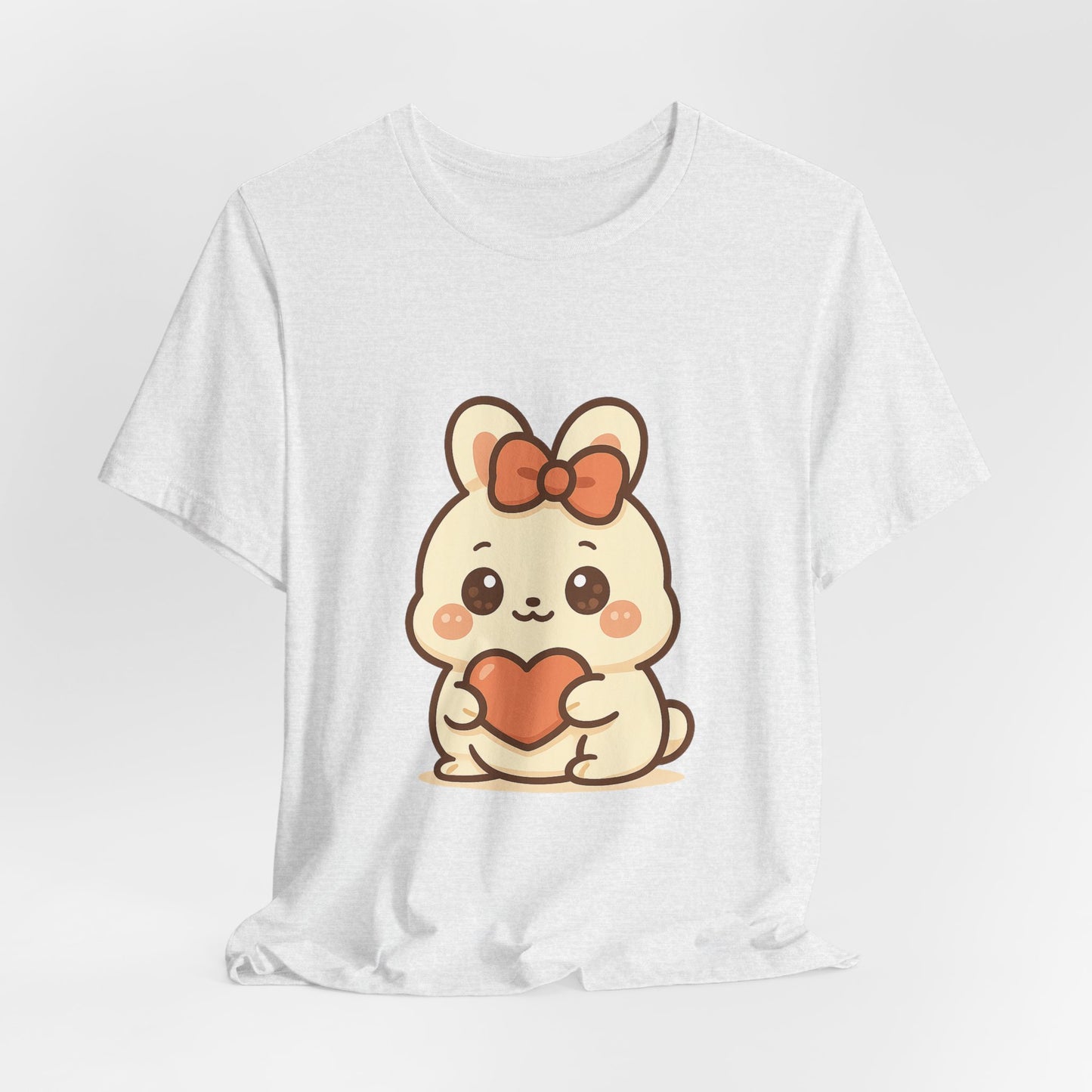 Schattig Kawaii Konijntje met Hart T-Shirt