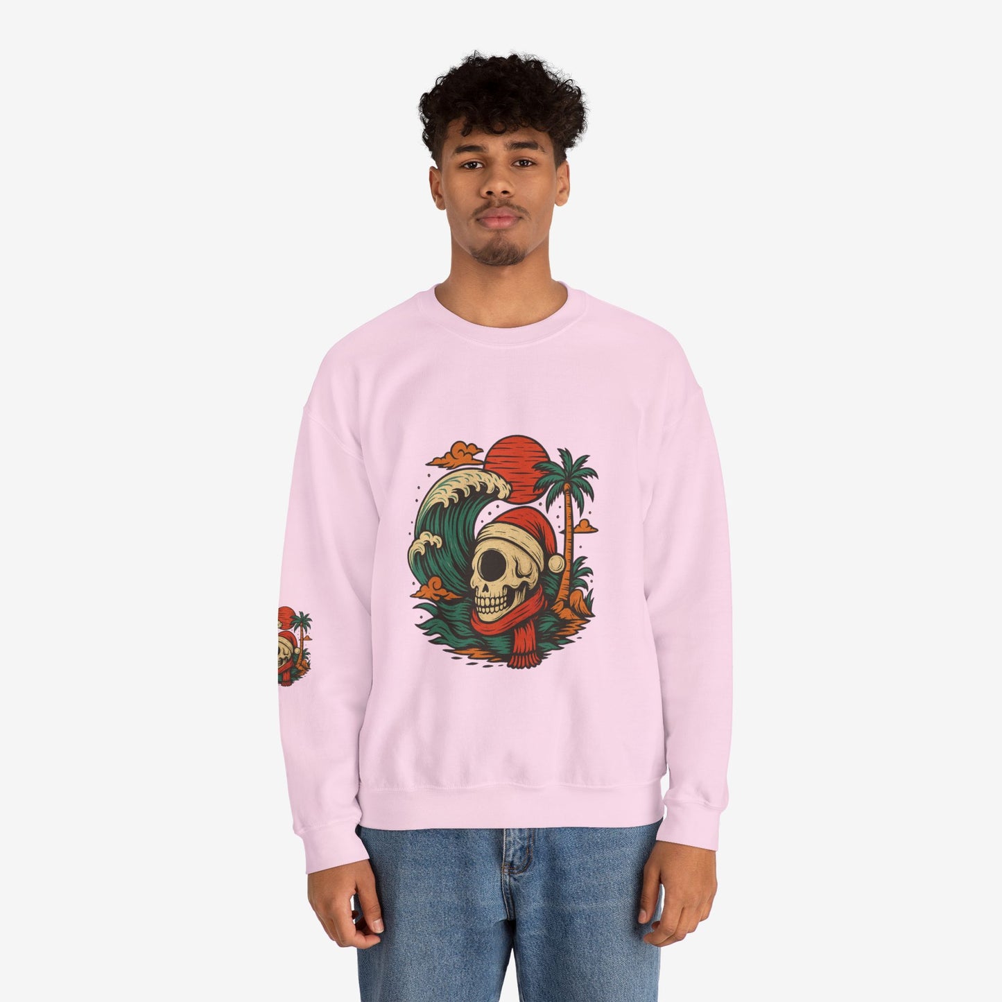Skull Surf Kerst Sweater