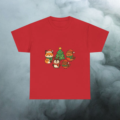 Kerst Bosdieren T-Shirt
