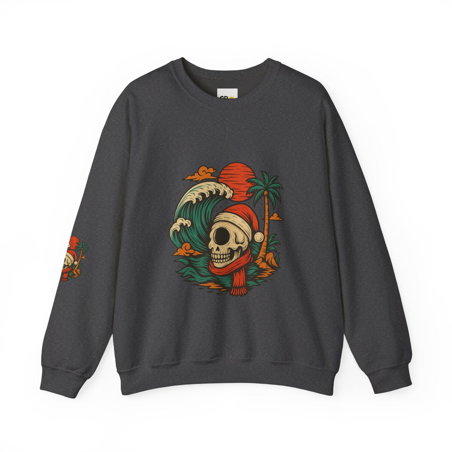 Skull Surf Kerst Sweater