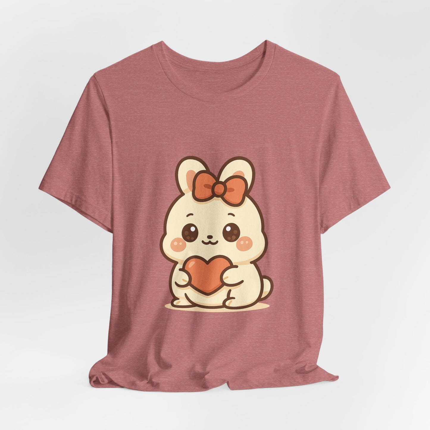 Schattig Kawaii Konijntje met Hart T-Shirt