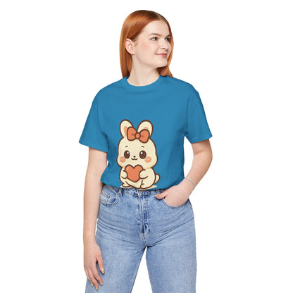 Schattig Kawaii Konijntje met Hart T-Shirt