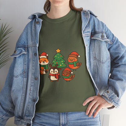 Kerst Bosdieren T-Shirt