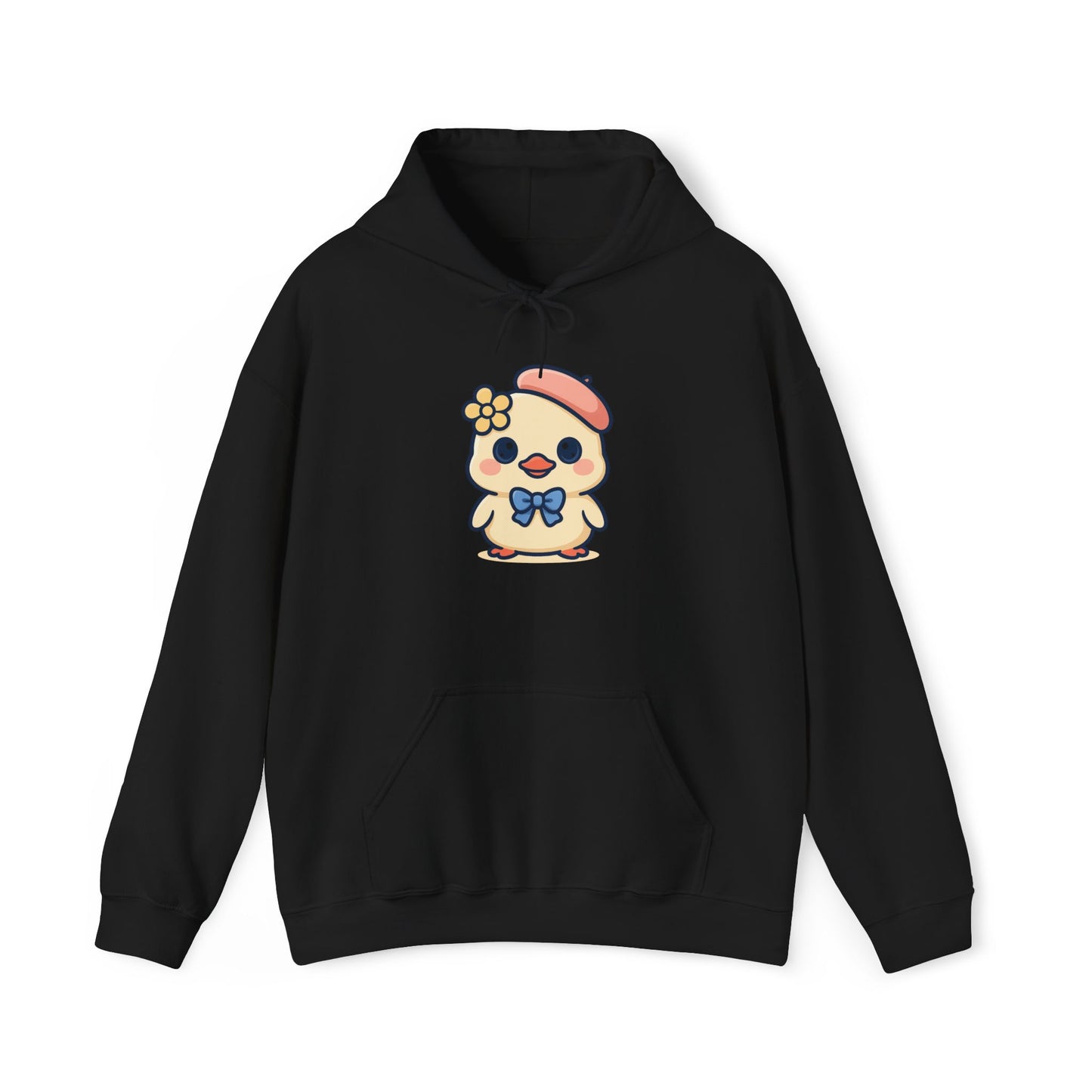 Kawaii Kuiken Hoodie – Met Baret en Bloemetje