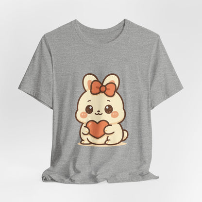 Schattig Kawaii Konijntje met Hart T-Shirt