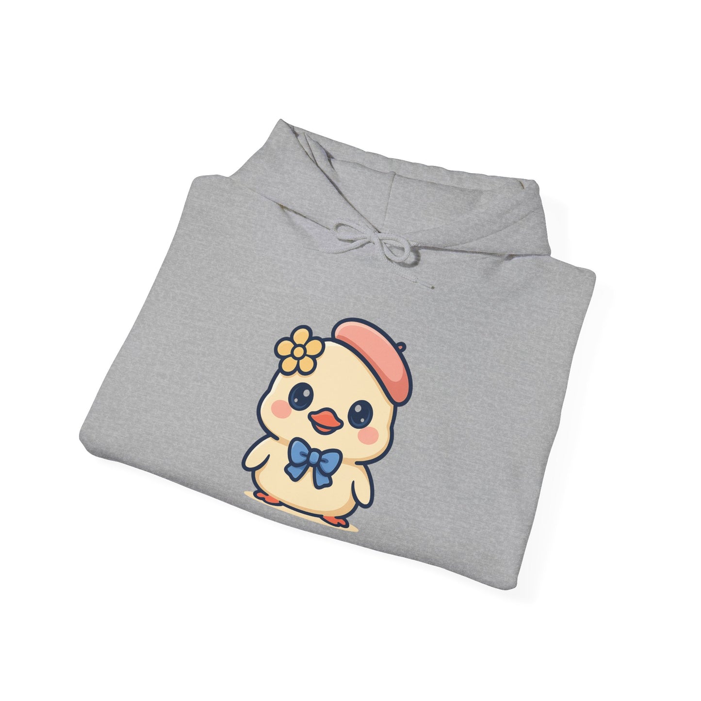 Kawaii Kuiken Hoodie – Met Baret en Bloemetje