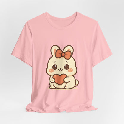 Schattig Kawaii Konijntje met Hart T-Shirt