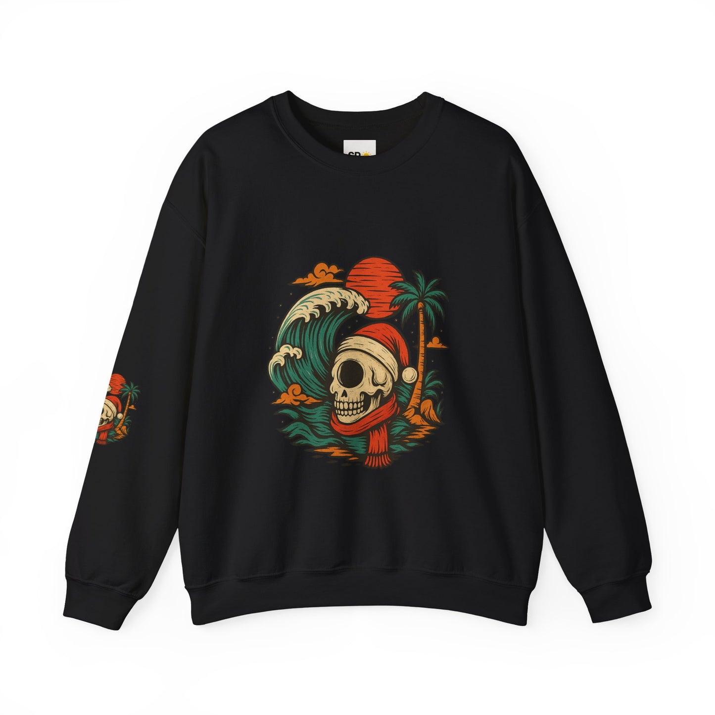 Skull Surf Kerst Sweater