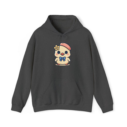Kawaii Kuiken Hoodie – Met Baret en Bloemetje