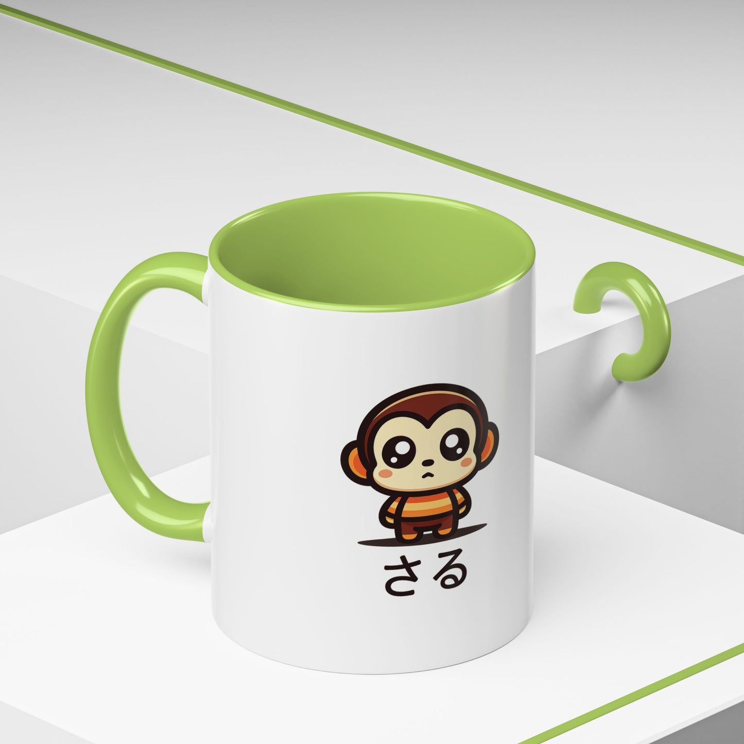 Cute Saru Accent Koffie Mok