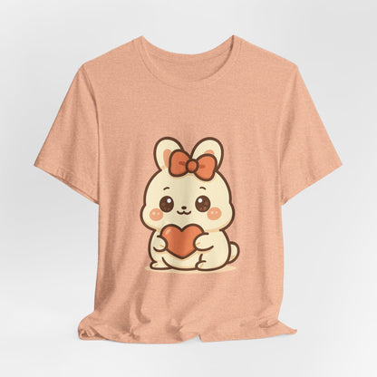 Schattig Kawaii Konijntje met Hart T-Shirt
