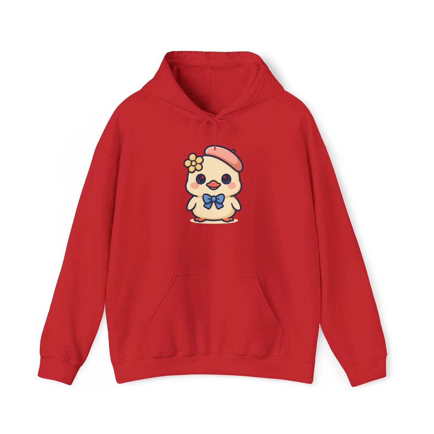 Kawaii Kuiken Hoodie – Met Baret en Bloemetje