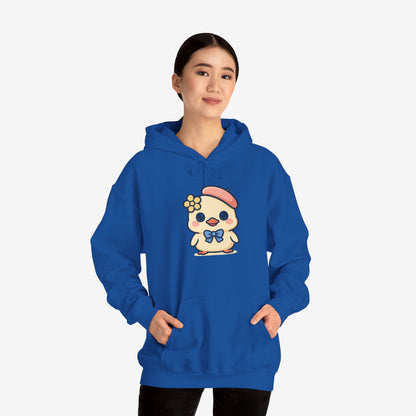Kawaii Kuiken Hoodie – Met Baret en Bloemetje