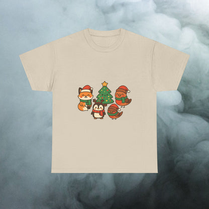 Kerst Bosdieren T-Shirt