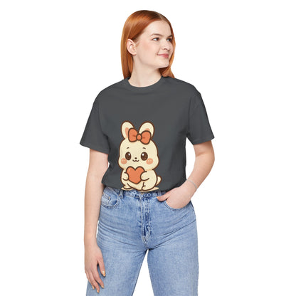 Schattig Kawaii Konijntje met Hart T-Shirt