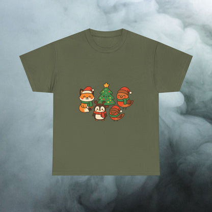 Kerst Bosdieren T-Shirt