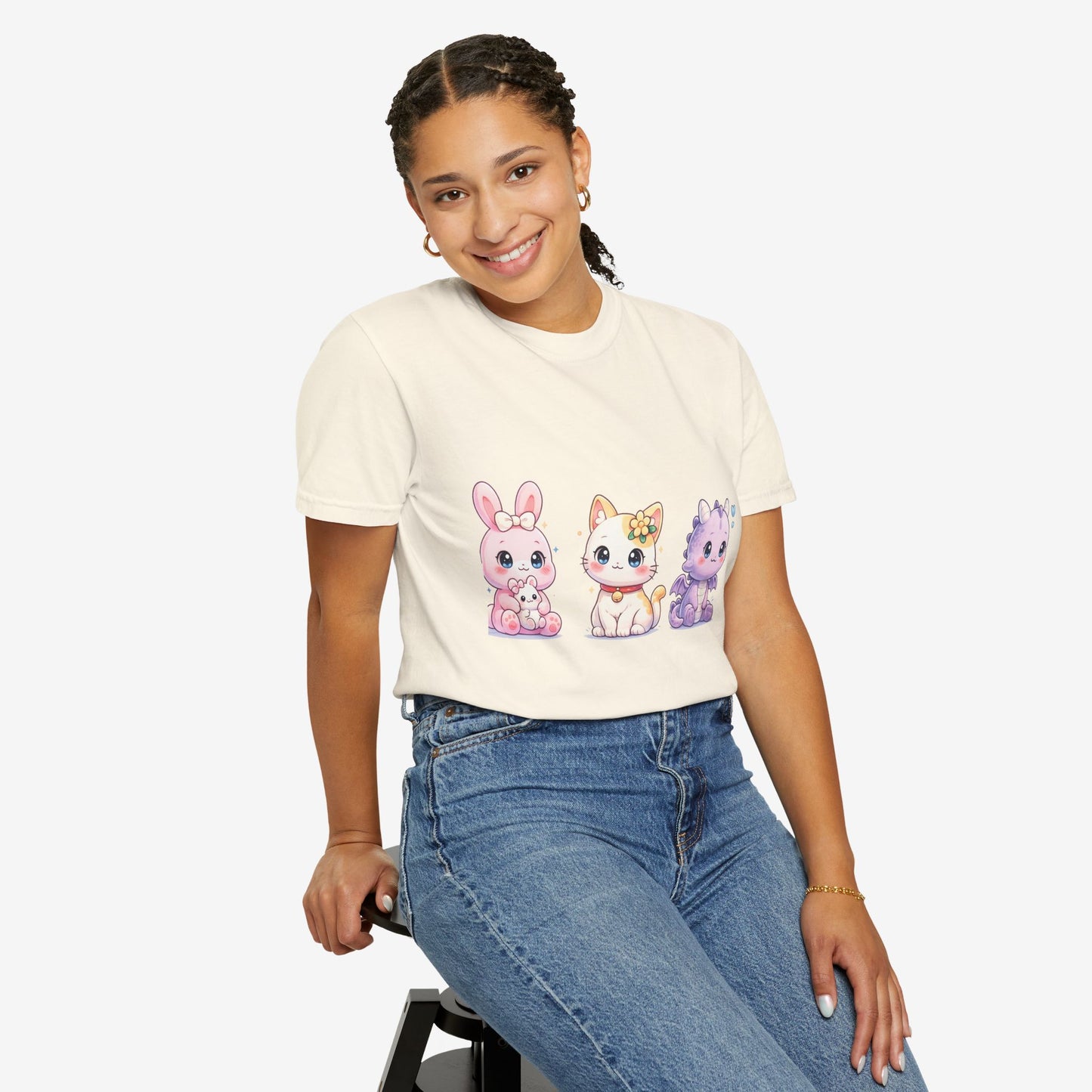 Schattig Pastel Dieren T-Shirt