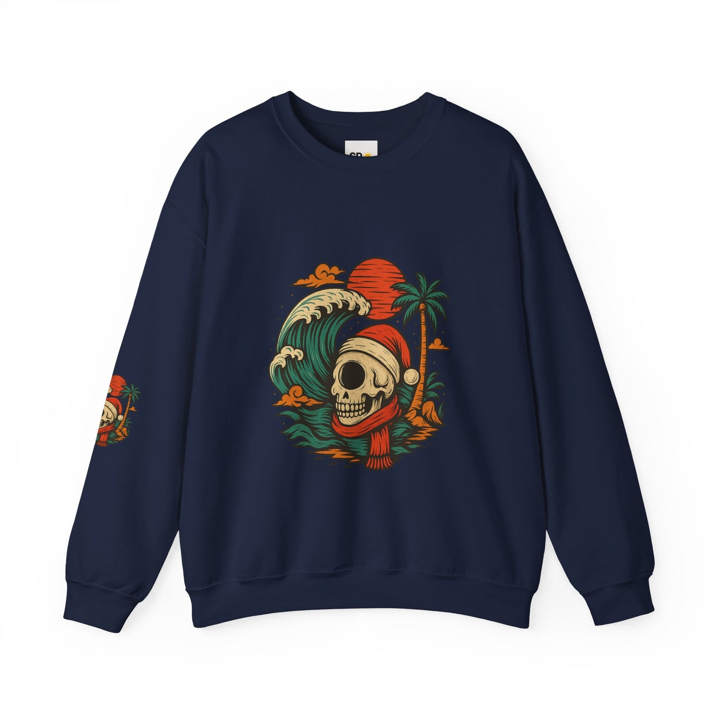 Skull Surf Kerst Sweater