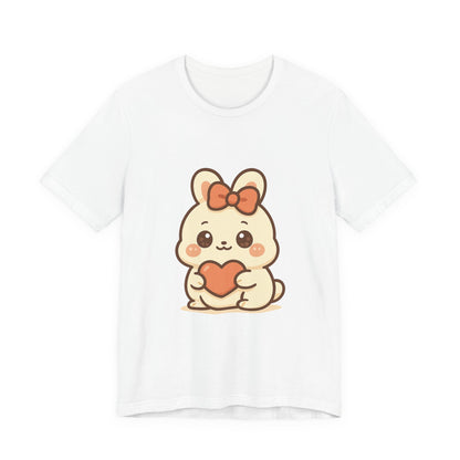 Schattig Kawaii Konijntje met Hart T-Shirt