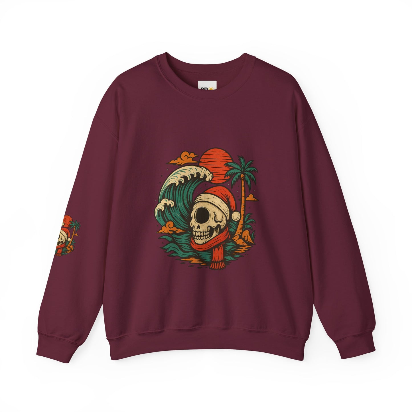 Skull Surf Kerst Sweater