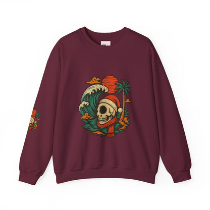 Skull Surf Kerst Sweater