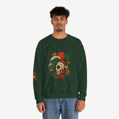 Skull Surf Kerst Sweater