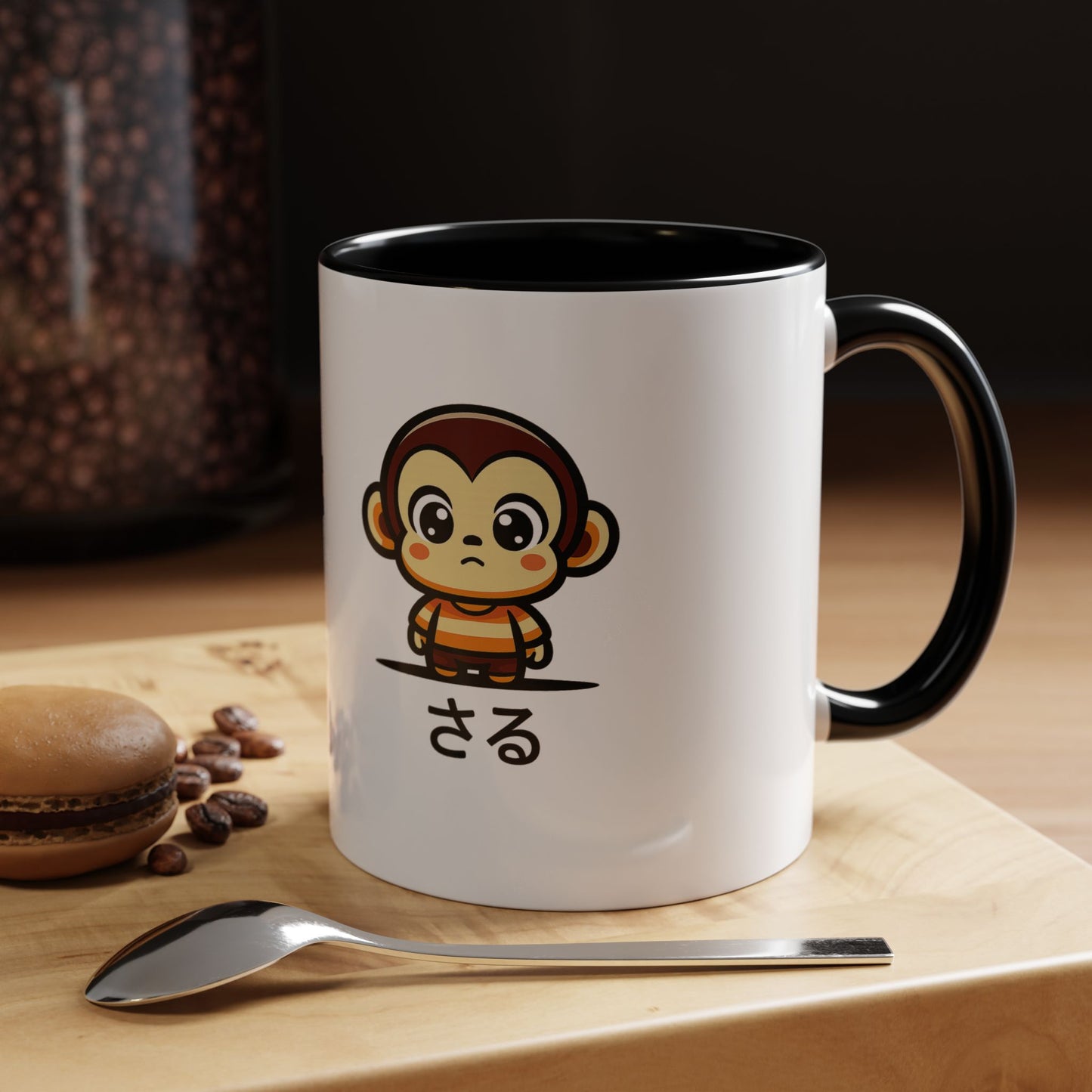 Cute Saru Accent Koffie Mok