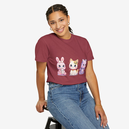 Schattig Pastel Dieren T-Shirt