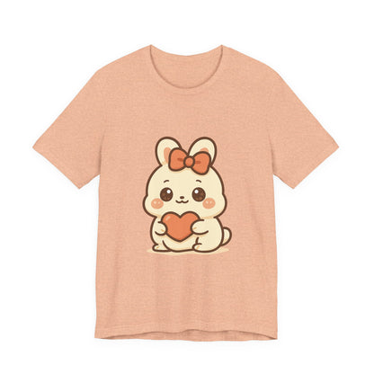 Schattig Kawaii Konijntje met Hart T-Shirt