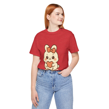 Schattig Kawaii Konijntje met Hart T-Shirt