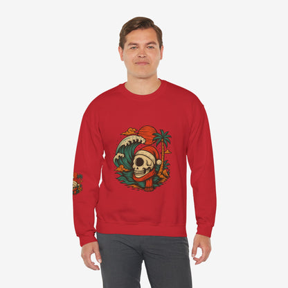 Skull Surf Kerst Sweater