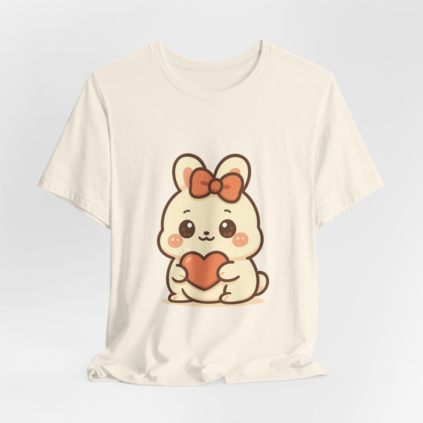 Schattig Kawaii Konijntje met Hart T-Shirt