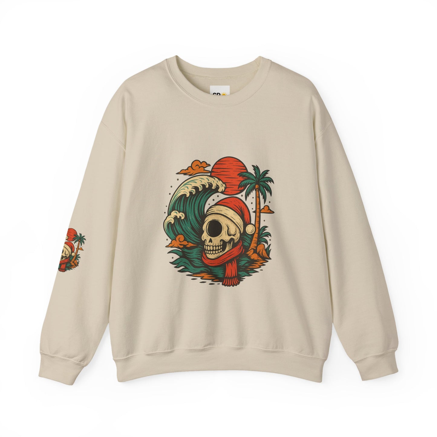 Skull Surf Kerst Sweater