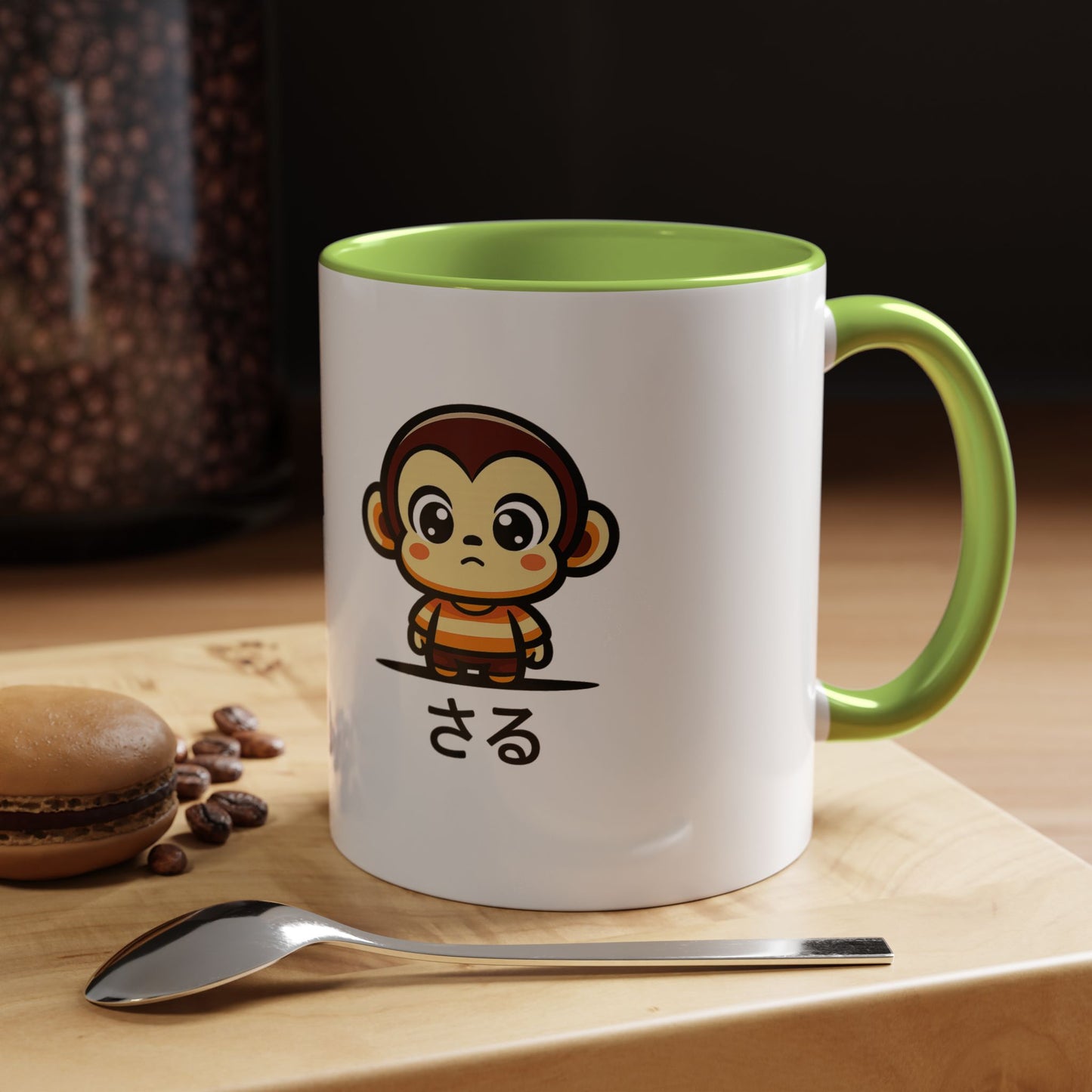 Cute Saru Accent Koffie Mok