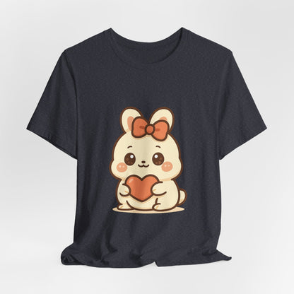 Schattig Kawaii Konijntje met Hart T-Shirt