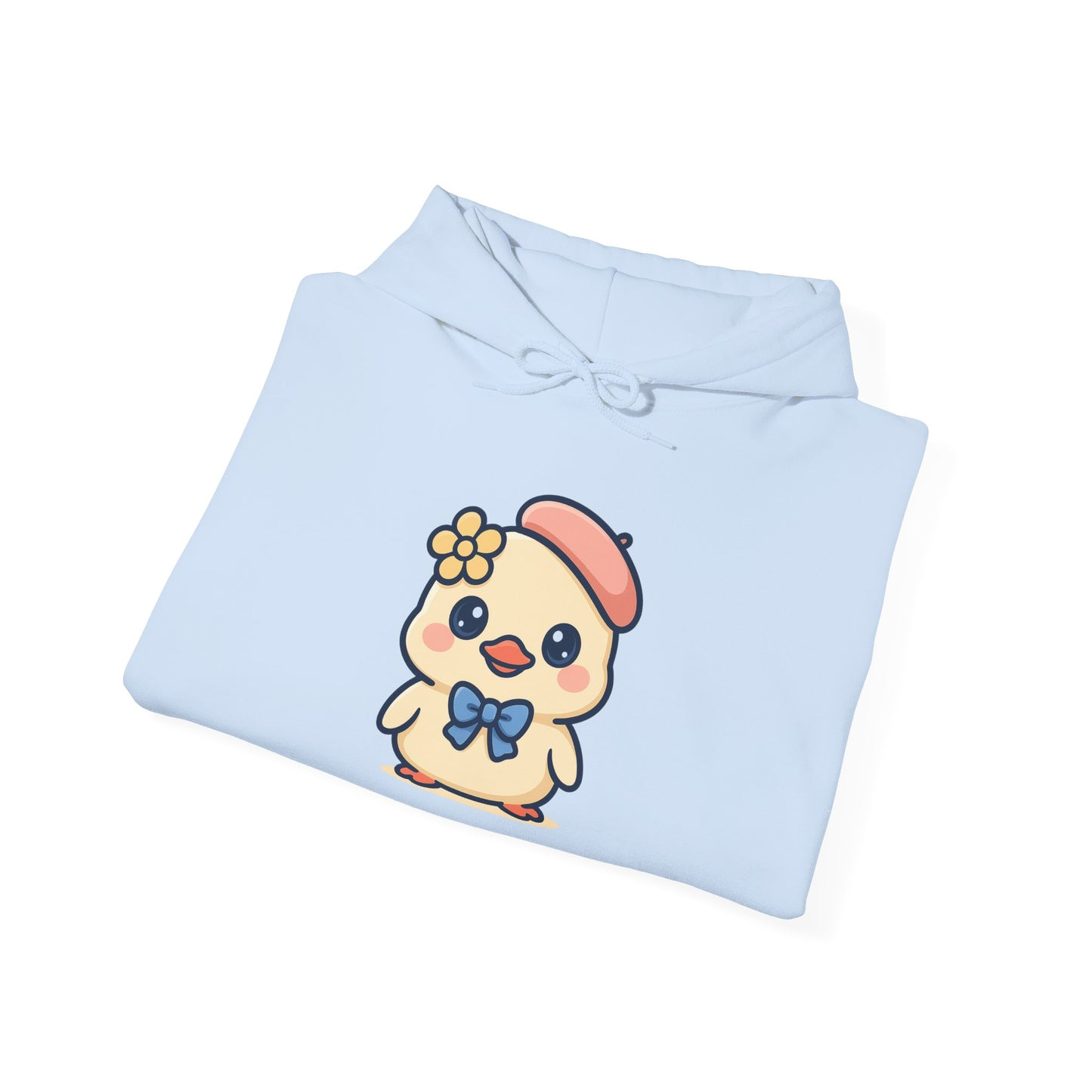 Kawaii Kuiken Hoodie – Met Baret en Bloemetje